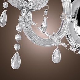 Elegant Kristallvägglampa Med 2 Lampor