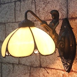 Europeiska Kontrakterade Landsbygdens Kreativa Smidesjärn Vägglampa Lampor