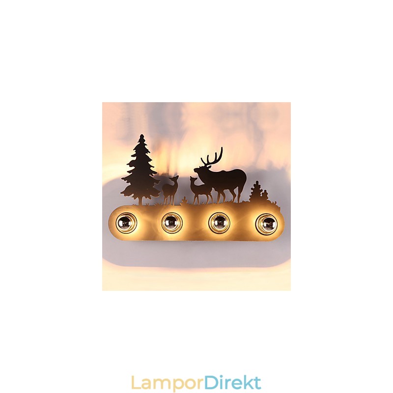 4 Lights American Village Pastoral Loft Style Sovrum Gang Järn Retro Vägglampor