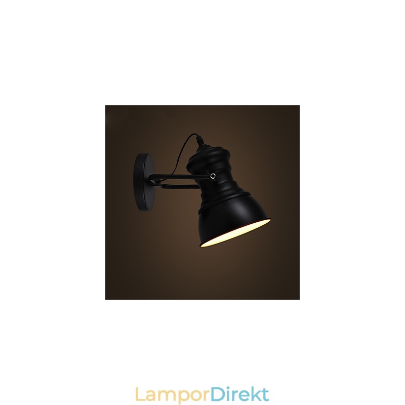 Art Deco Vägglampor Lampa Industriell Iron Signboard Loft Vägglampa
