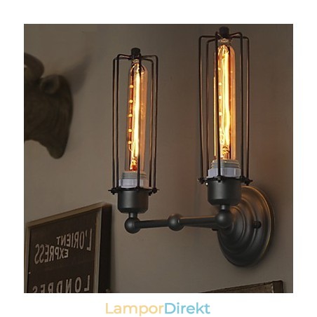 Loft American Country Retro Iron Vägglampa Art Industry Lights Loft American Country Retro Iron Vägglampa Art Industry Lights