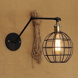 Vägglampor Swing Lights Läsvägglampor Mini Style Rustik Lodge Metal
