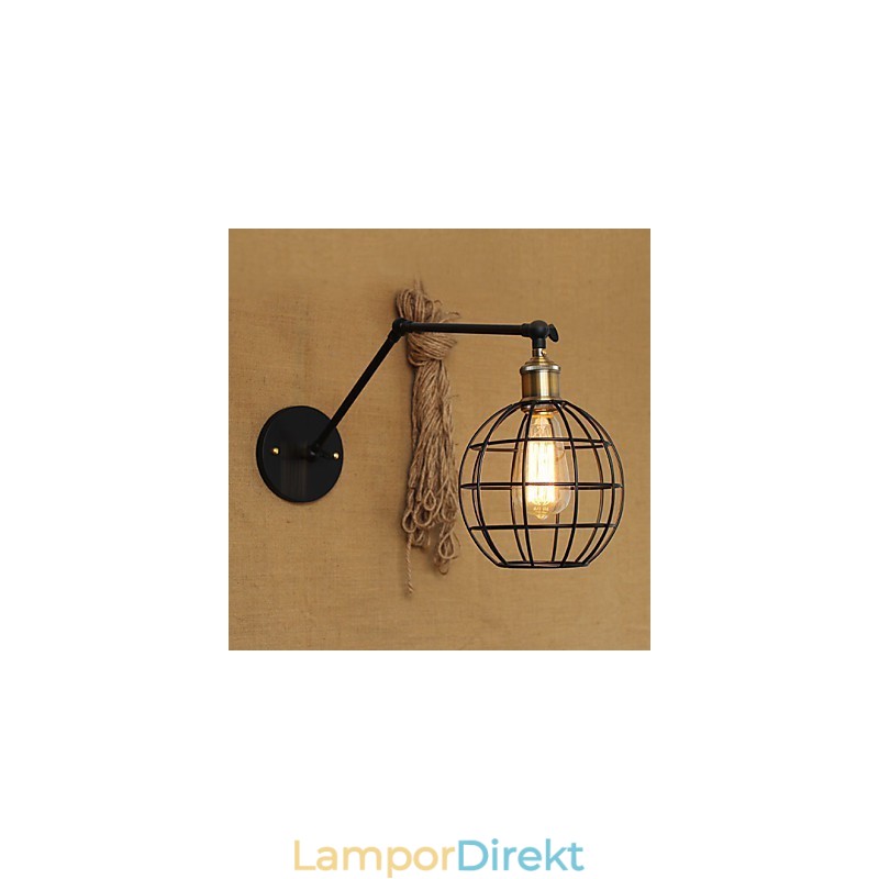 Vägglampor Swing Lights Läsvägglampor Mini Style Rustik Lodge Metal