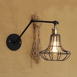 Vägglampor Swing Lights Läsvägglampor Mini Style Rustik Lodge Metal