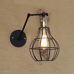 Vägglampor Swing Lights Läsvägglampor Mini Style Rustik Lodge Metal
