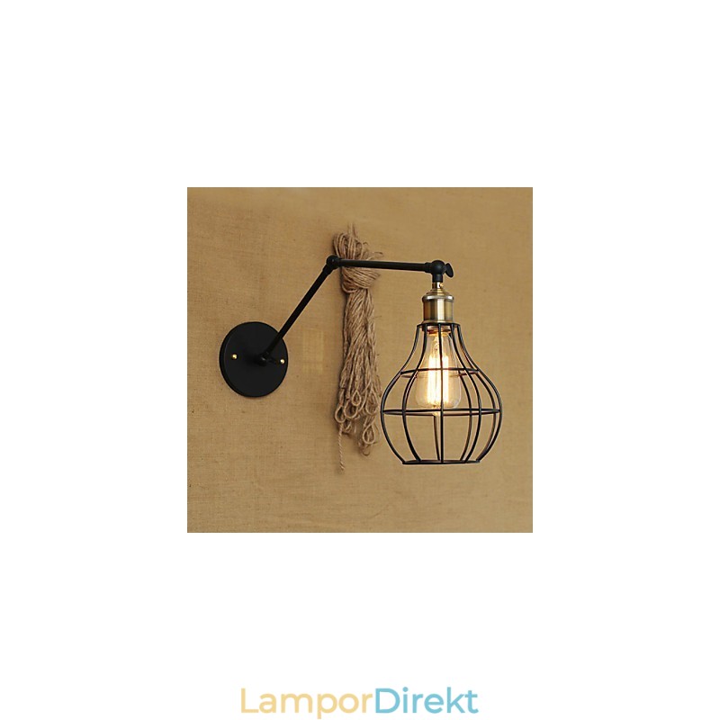 Vägglampor Swing Lights Läsvägglampor Mini Style Rustik Lodge Metal