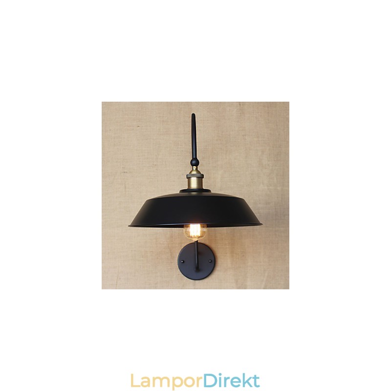 Creative American Country Järn Retro Rund Industriell Vardagsrum Balkong Gangtrappa Rumsdekorationslampa