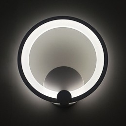 Vägglampetter Modern Dia. 27Cm Ring Contemporary Metal Acrylic 90 240V