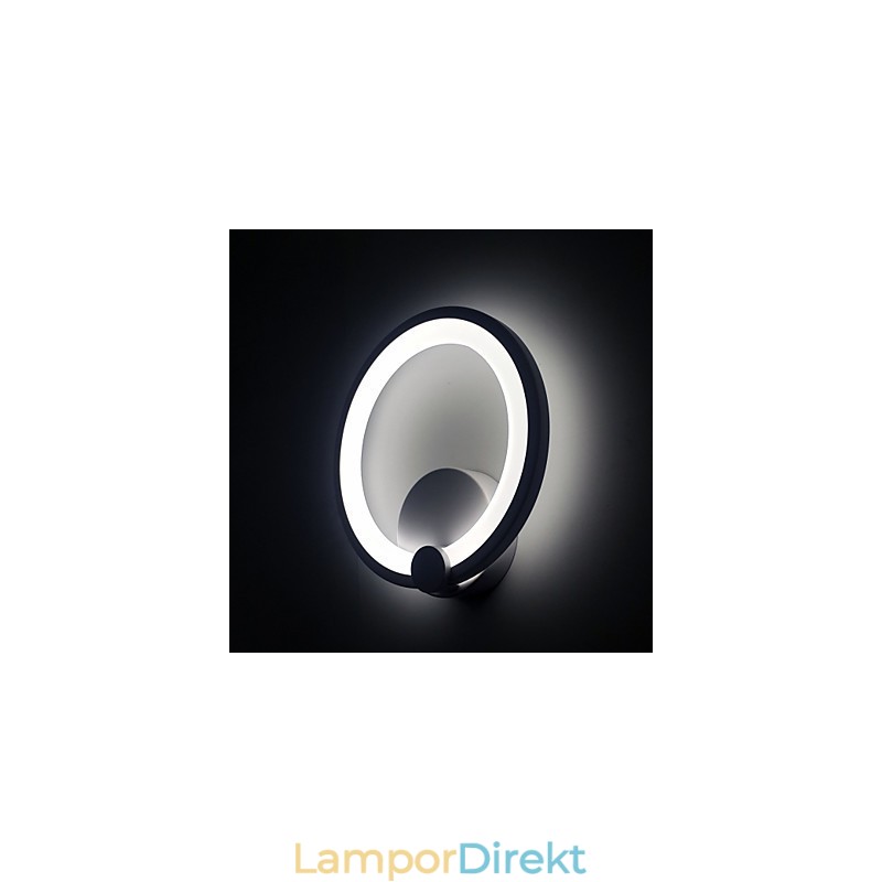 Vägglampetter Modern Dia. 27Cm Ring Contemporary Metal Acrylic 90 240V