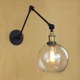 Den Långa Armen På Glasväggen Järn Industriell Kreativ Teleskopisk Sovrum Retro Nostalgisk Restaurang Vikbar Gång