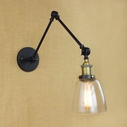 Den Långa Armen På Glasväggen Järn Industriell Kreativ Teleskopisk Sovrum Retro Nostalgisk Restaurang Vikbar Gång
