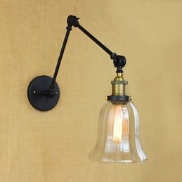 Den Långa Armen På Glasväggen Järn Industriell Kreativ Teleskopisk Sovrum Retro Nostalgisk Restaurang Vikbar Gång