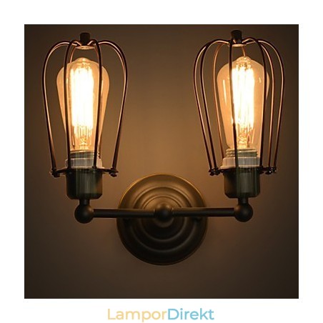 Loft American Country Iron Art Antik Vägglampa Industrilampor Loft American Country Iron Art Antik Vägglampa Industrilampor