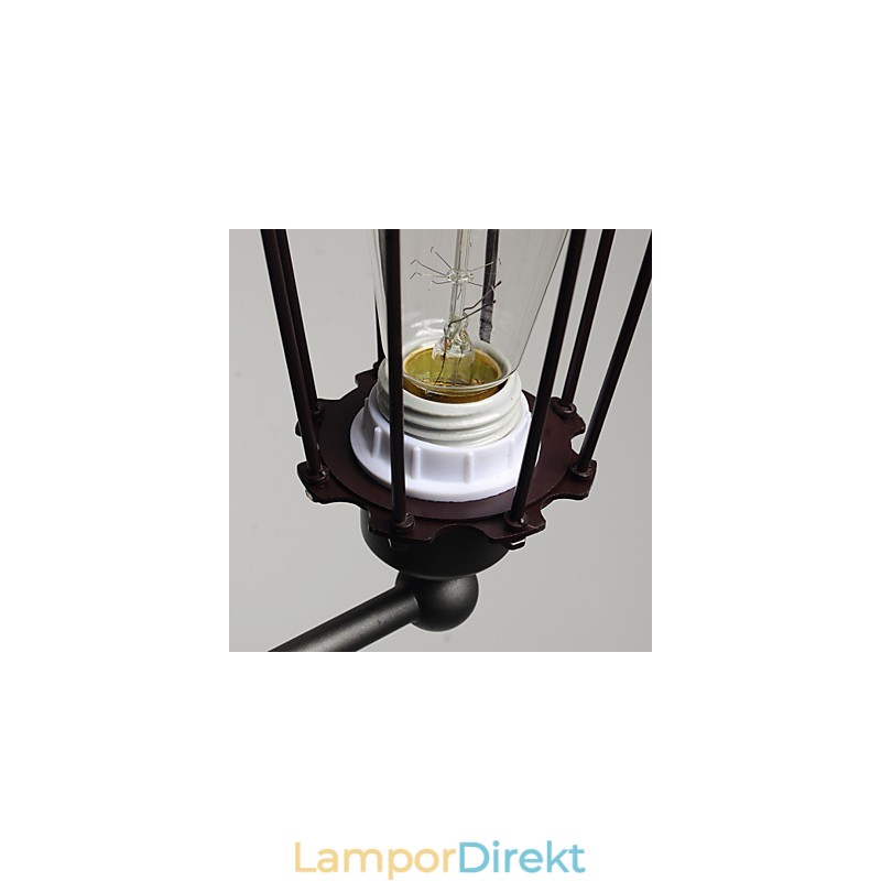 Loft American Country Iron Art Antik Vägglampa Industrilampor