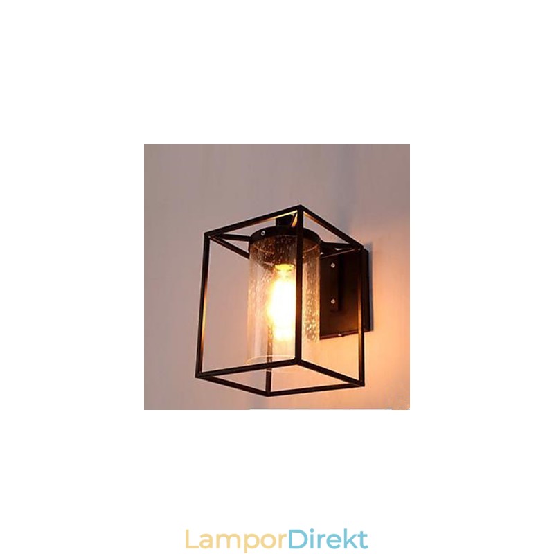 Amerikansk Country Personality Loft Nordic Contracted Style Raindrop Bubble Glas Vägglampa