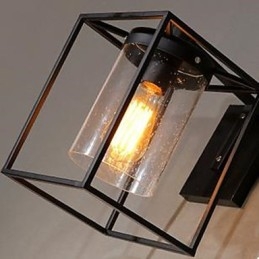 Amerikansk Country Personality Loft Nordic Contracted Style Raindrop Bubble Glas Vägglampa