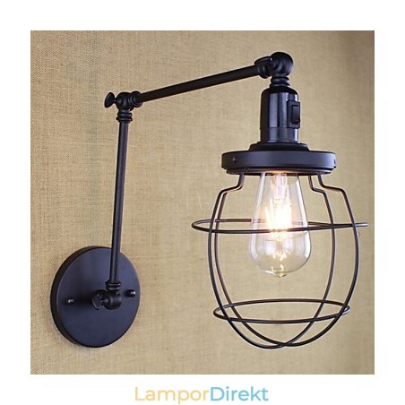 Style Bed Hotel Eestaurant Project Iron Arm Double Retro Vintage Black Belt Vägglampa Switch Style Bed Hotel Eestaurant Project Iron Arm Double Retro Vintage Black Belt Vägglampa Switch