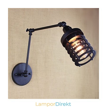 Style Bed Hotel Eestaurant Project Iron Arm Double Retro Vintage Black Belt Vägglampa Switch Style Bed Hotel Eestaurant Project Iron Arm Double Retro Vintage Black Belt Vägglampa Switch