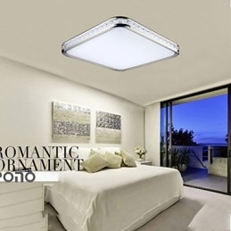 Flush Mounte Light Lyx Modern Akryl Med Ljus Justerbar Gyllene Eller Silver Kan Välja