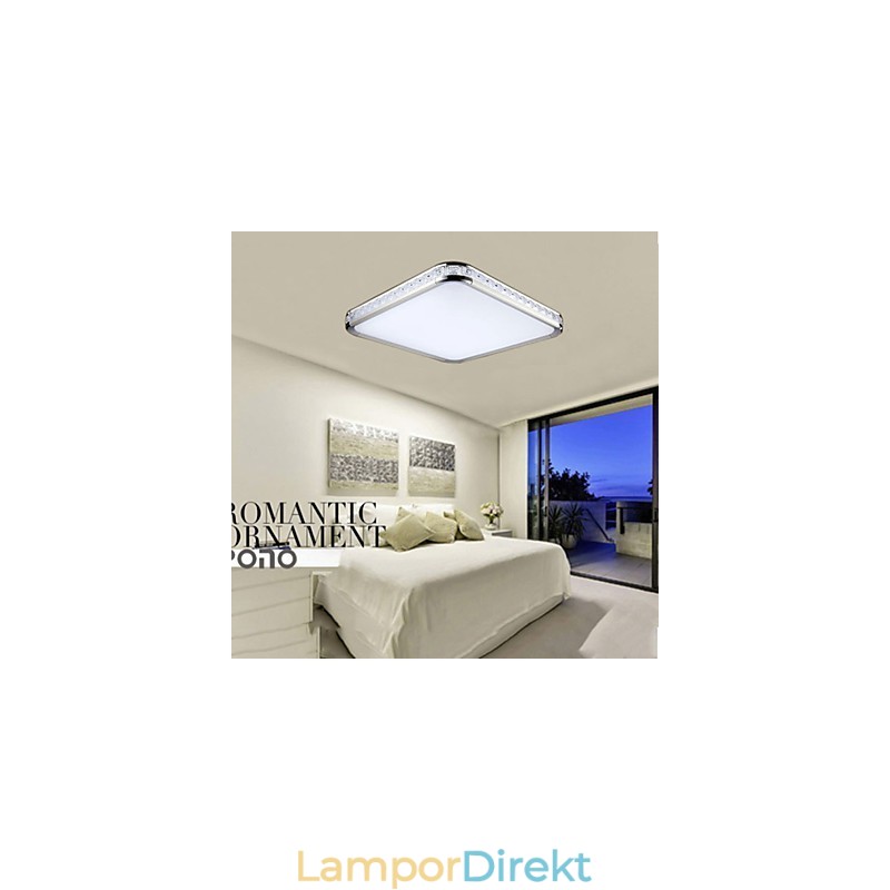 Flush Mounte Light Lyx Modern Akryl Med Ljus Justerbar Gyllene Eller Silver Kan Välja
