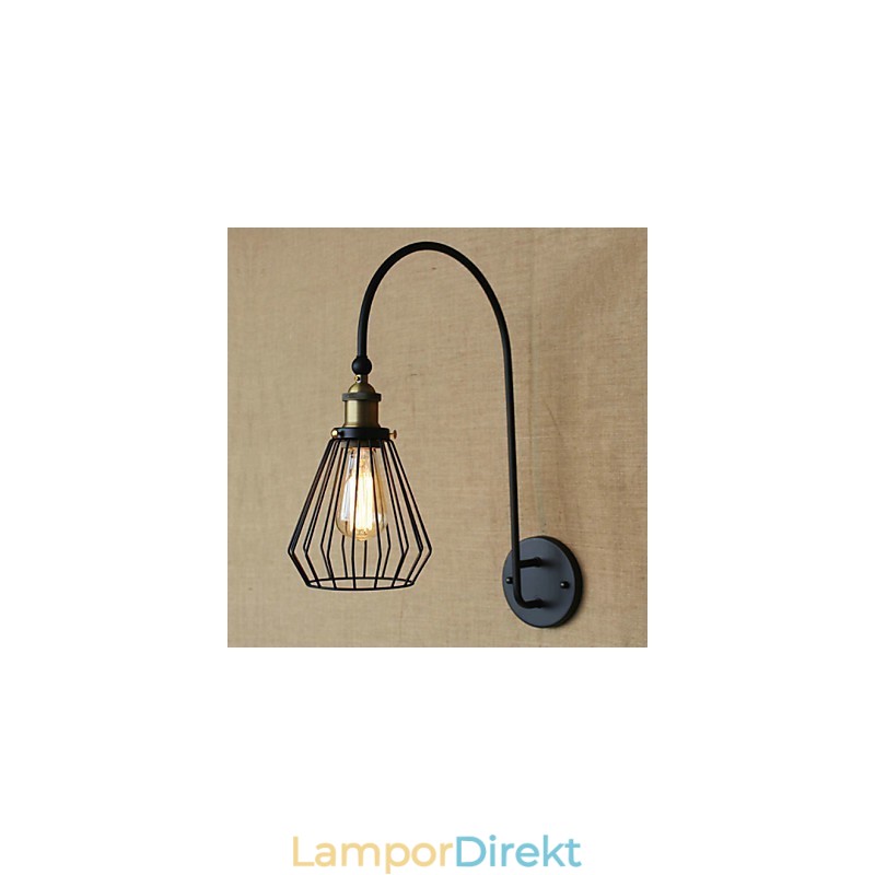 Nordisk Medelhavsstil Retro Mode Kreativ Stort Enkelt Huvud Dekorativ Vägglampa