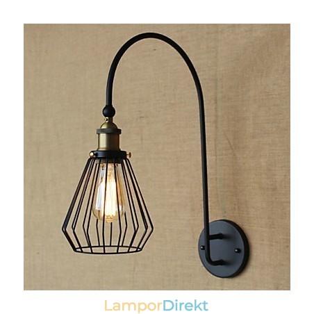 Nordisk Medelhavsstil Retro Mode Kreativ Stort Enkelt Huvud Dekorativ Vägglampa