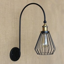 Nordisk Medelhavsstil Retro Mode Kreativ Stort Enkelt Huvud Dekorativ Vägglampa