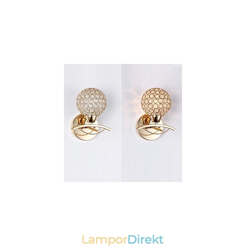 Vägglampor Läsvägglampor Crystal Mini Style Modern Contemporary Metal