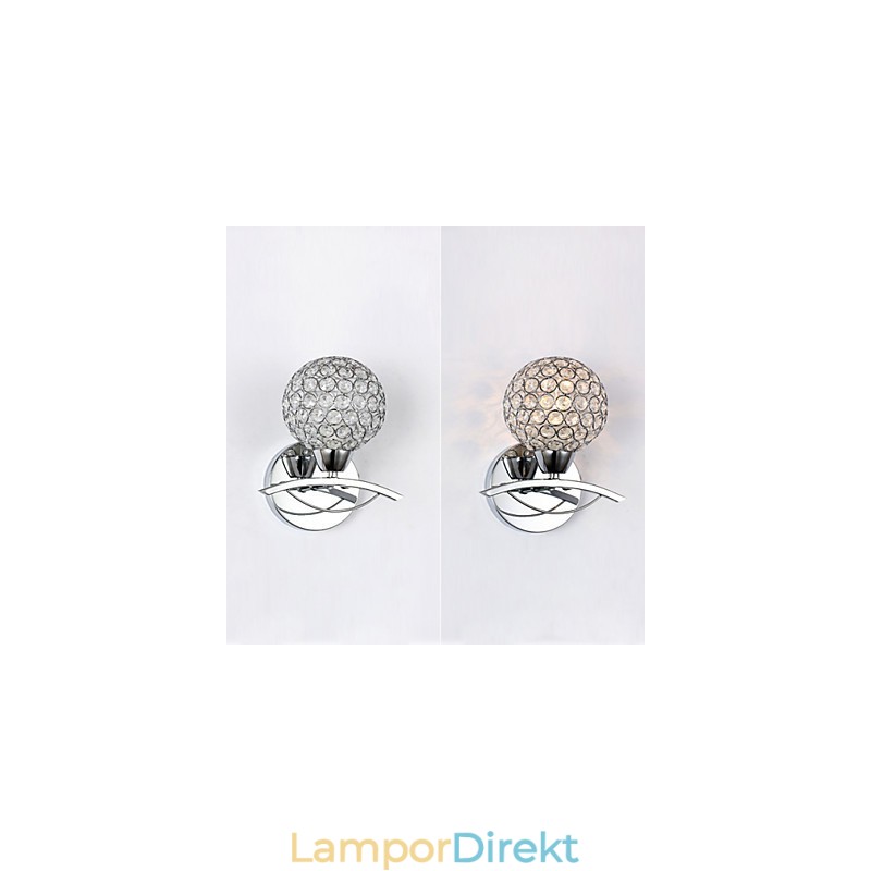Vägglampor Läsvägglampor Crystal Mini Style Modern Contemporary Metal