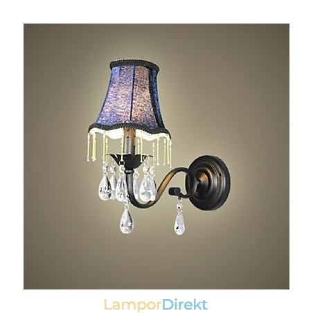 Crystal Vägglampa Med Tyg Lampskärm Bästsäljande I Europa Och Usa Crystal Vägglampa Med Tyg Lampskärm Bästsäljande I Europa Och Usa