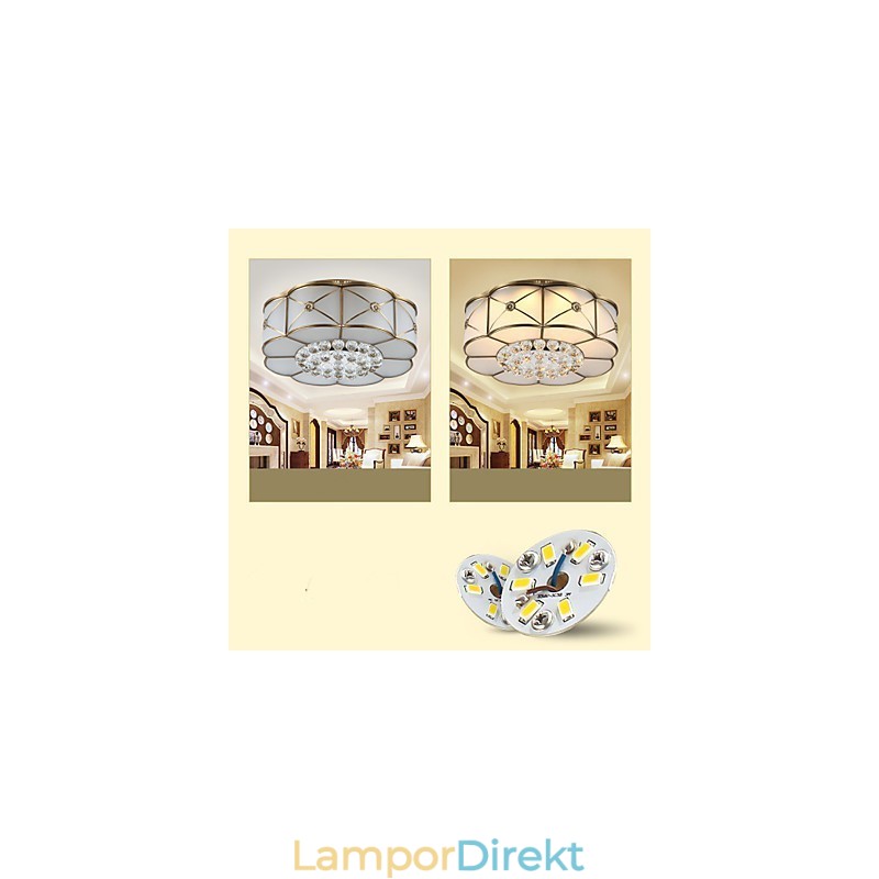 Traditionell Klassisk Rustik Lodge Mässing Metall Flush Mount