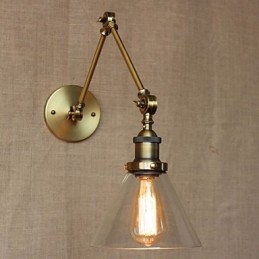 Retro Vintagebutik Exklusivt Designad Modern Bronskyrkolobby Dekorerad Sovrumsvägglampa
