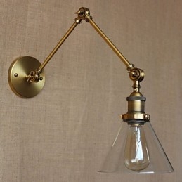 Retro Vintagebutik Exklusivt Designad Modern Bronskyrkolobby Dekorerad Sovrumsvägglampa