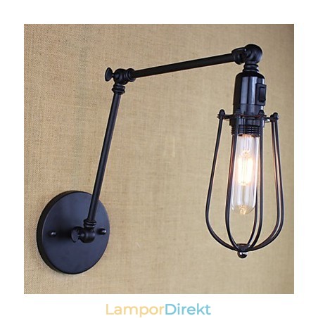 Style Bed Hotel Eestaurant Project Iron Arm Double Retro Vintage Black Belt Vägglampa Switch Style Bed Hotel Eestaurant Project Iron Arm Double Retro Vintage Black Belt Vägglampa Switch