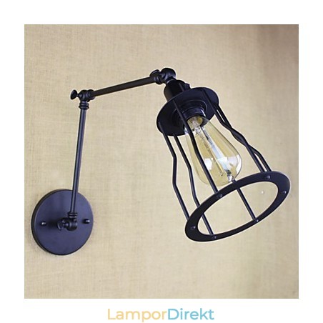 Style Bed Hotel Eestaurant Project Iron Arm Double Retro Vintage Black Belt Vägglampa Switch Style Bed Hotel Eestaurant Project Iron Arm Double Retro Vintage Black Belt Vägglampa Switch