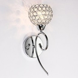 Vägglampor Läsvägglampor Crystal Mini Style Modern Contemporary Metal