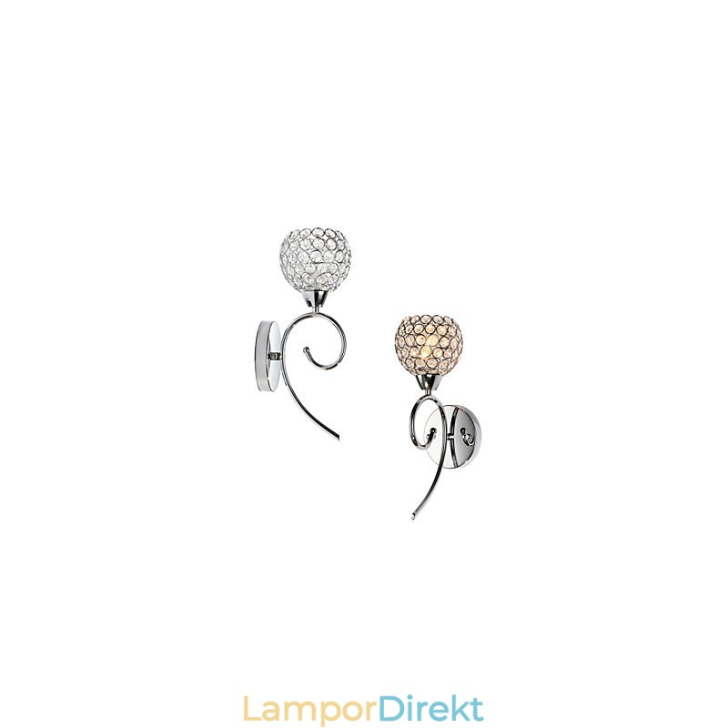 Vägglampor Läsvägglampor Crystal Mini Style Modern Contemporary Metal