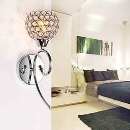 Vägglampor Läsvägglampor Crystal Mini Style Modern Contemporary Metal