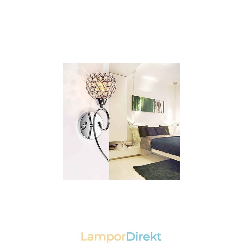 Vägglampor Läsvägglampor Crystal Mini Style Modern Contemporary Metal
