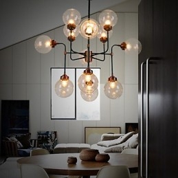 Magic Beans Droplight Kreativ Av Individuell Karaktär Lampa Smidesjärn Industri Vind