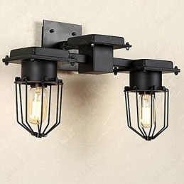 Vägglampa Smidesjärn Hall Trappa Huvudet På En Säng