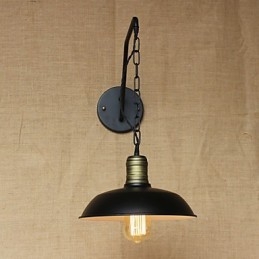 Enkel Och Kreativ Personlighet Vägglampa Industrikedja Amerikansk Retro Iron Aisle Sovrum Sänglampa Vägglampa
