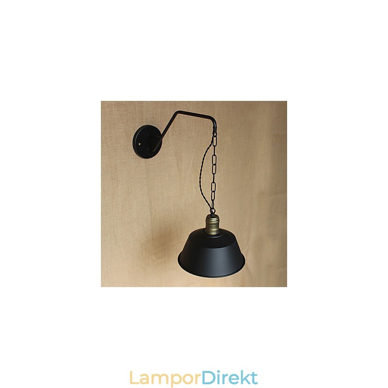 Enkel Och Kreativ Personlighet Vägglampa Industrikedja Amerikansk Retro Iron Aisle Sovrum Sänglampa Vägglampa