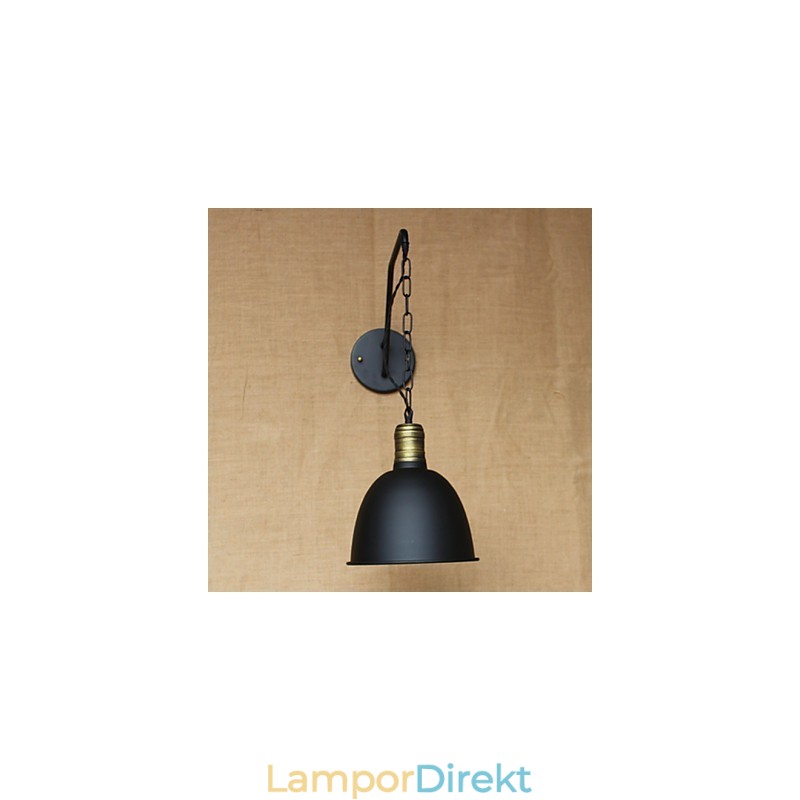 Enkel Och Kreativ Personlighet Vägglampa Industrikedja Amerikansk Retro Iron Aisle Sovrum Sänglampa Vägglampa