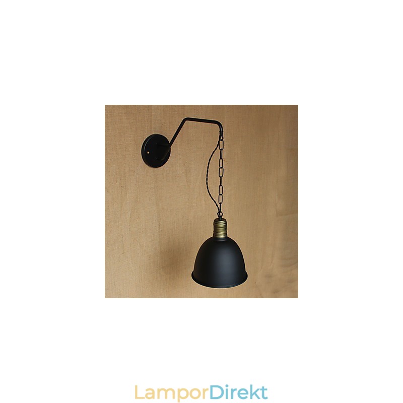 Enkel Och Kreativ Personlighet Vägglampa Industrikedja Amerikansk Retro Iron Aisle Sovrum Sänglampa Vägglampa
