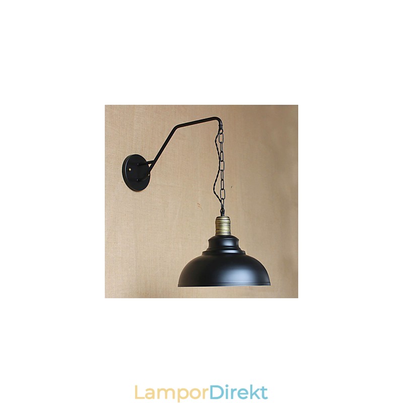 Enkel Och Kreativ Personlighet Vägglampa Industrikedja Amerikansk Retro Iron Aisle Sovrum Sängväggslampa