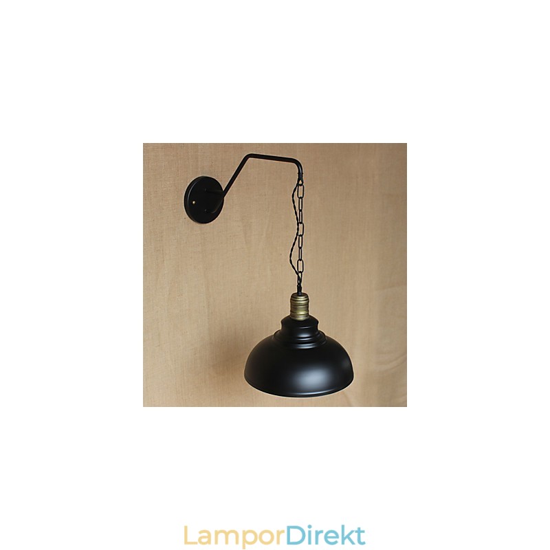 Enkel Och Kreativ Personlighet Vägglampa Industrikedja Amerikansk Retro Iron Aisle Sovrum Sängväggslampa