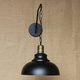 Enkel Och Kreativ Personlighet Vägglampa Industrikedja Amerikansk Retro Iron Aisle Sovrum Sängväggslampa