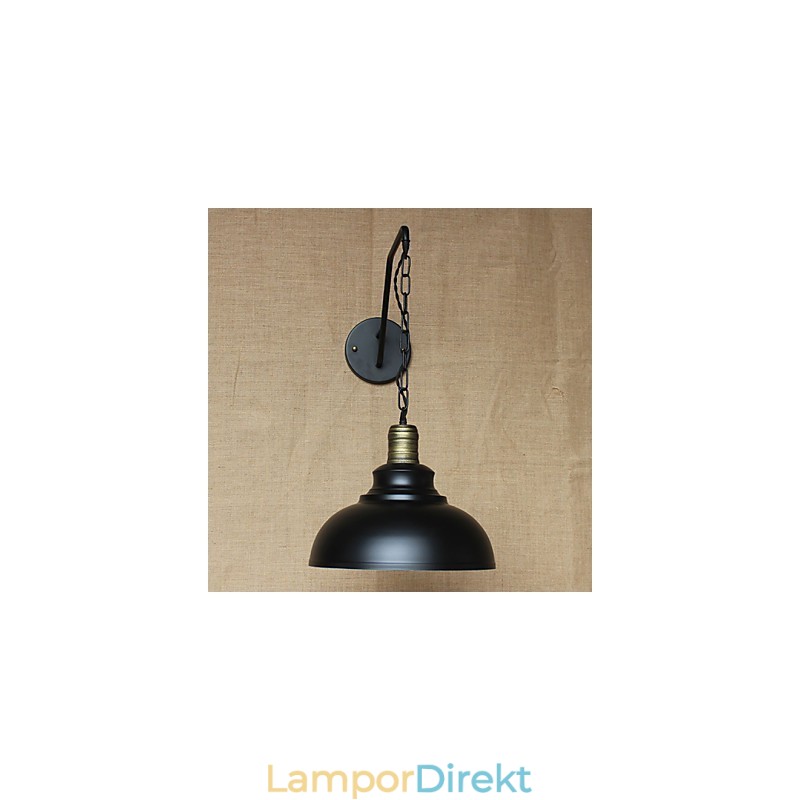 Enkel Och Kreativ Personlighet Vägglampa Industrikedja Amerikansk Retro Iron Aisle Sovrum Sängväggslampa