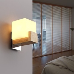 Vägglampetter Mini Style Modern Contemporary Wood Bambu